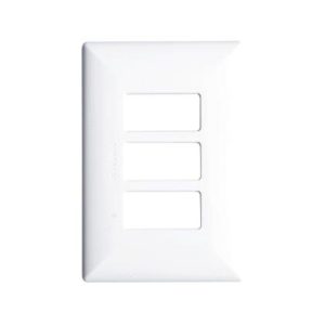 PLACA TRIPLE DE 3 ESPACIOS S17 BLANCO SINTHESI