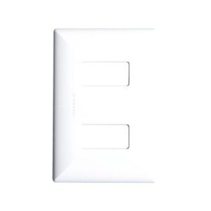 PLACA DOBLE DE 2 ESPACIOS S17 BLANCO SINTHESI
