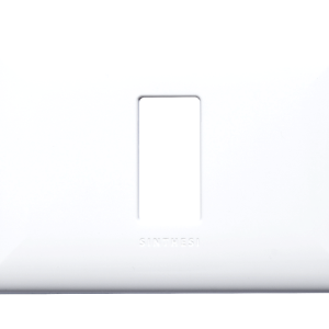 PLACA SIMPLE DE 1 ESPACIO S17 BLANCO SINTHESI