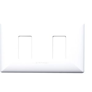 PLACA DOBLE DE 2 ESPACIOS S17 BLANCO SINTHESI