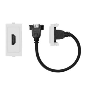 DADO CONECTOR HDMI CORDON 25CM 1 MODULO S17 BLANCO SINTHESI