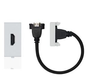 DADO CONECTOR HDMI CORDON 25CM 1 MODULO S22 BLANCO SINTHESI