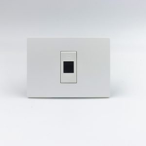 TOMA DATOS RJ45 CAT 6 S33 PLACA BLANCA MATE Y DADOS S22 BLANCOS SINTHESI